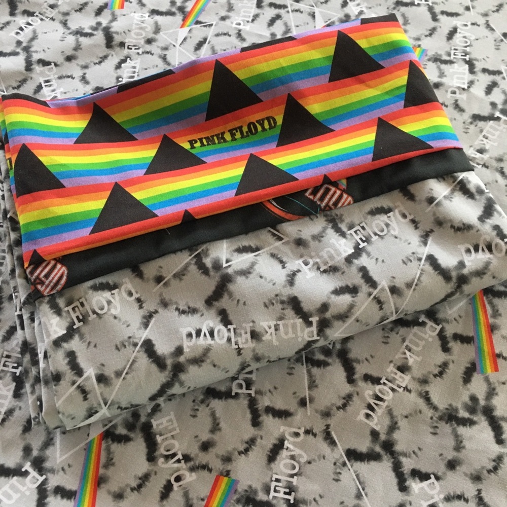 Pink Floyd Original hand-made set of one of a kind pillowcases!